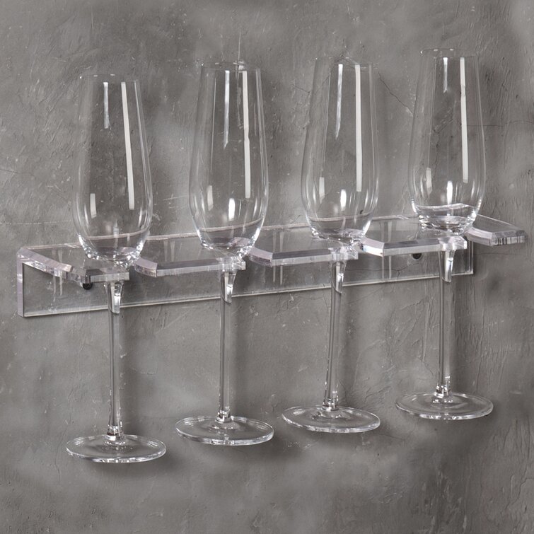 Plastic wine best sale glass holder